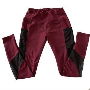 Embrace Your Love Burgundy and Black Leggings